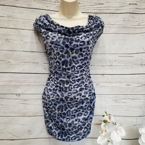 INC International Concepts Dresses - INC International Concepts Blue Leopard Mini Dress INC International Concepts Dresses - INC International Concepts Blue Leopard Mini Dress